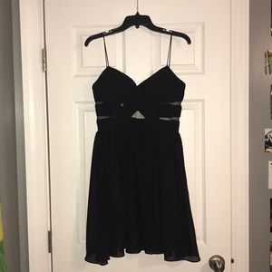 Soprano Cut Out Black Dress